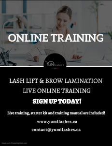 YUMI™Lashes & Brow Lamination - Online Training