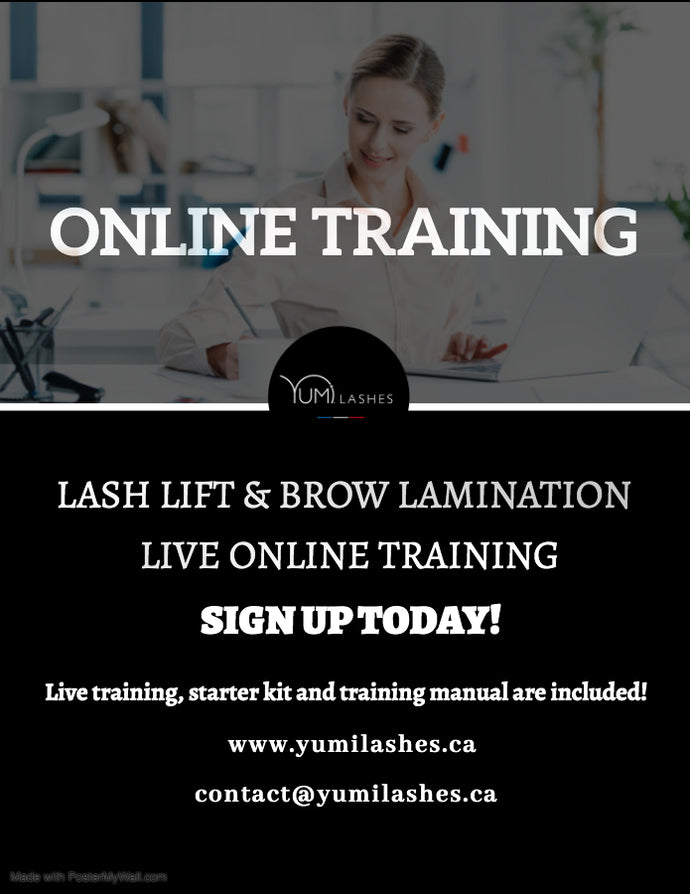 ONLINE YUMI LASHES LASH LIFT & BROW LAMINATION TRAINING
